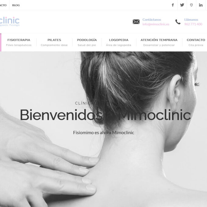 Diseño web Mimoclinic.es